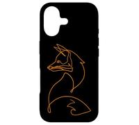 Joli Motif Renard dessiné à la Main One Line Art Drawing Nature Coque pour iPhone 17