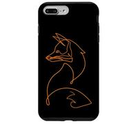 Joli Motif Renard dessiné à la Main One Line Art Drawing Nature Coque pour iPhone 7 Plus/8 Plus