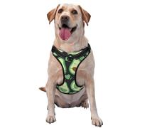 Joli Motif sans Couture en Forme de cœur d'avocat,Harnais pour Animaux de Compagnie, Harnais réfléchissant réglable pour Chien,S