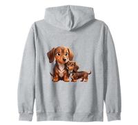 Joli Motif Teckel pour Amoureux des Chiens Sweat à Capuche