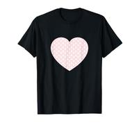 Joli motif triangle rose clair blanc graphique minimaliste T-Shirt