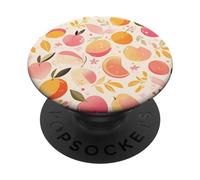 Joli motif vintage pêche et fruits PopSockets PopGrip Adhésif