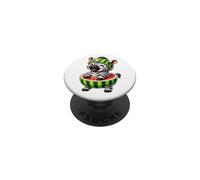 Joli Motif zèbre pastèque été Dessin animé PopSockets PopGrip Adhésif