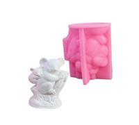 Joli moule en forme d'animal koala avec moulage en silicone pour bébé ornement en résine époxy, plâtres en silicone koala avec moules pour bébé