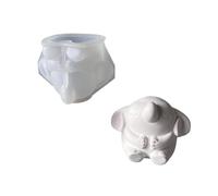 Joli moule en silicone en forme d'éléphant - Accessoire de maison pour la création de figurines en résine de plâtre - Utilisation quotidienne décontractée - Moule à libération facile