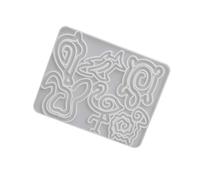 Joli moule en silicone pour marque-pages en forme d'animal pour un démoulage facile d'étiquettes cadeaux de qualité alimentaire - Outil créatif en silicone souple de qualité alimentaire