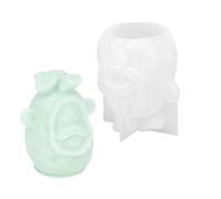 Joli moule en silicone souple et robuste en forme de cochon pour un démoulage facile dans les projets d'artisanat et de plâtre