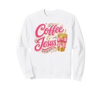 Joli nœud léopard Rose café et Coquette de Jésus Sweatshirt