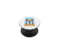Joli nœud Rose Palmiers Motif Tropical d'été PopSockets PopGrip Adhésif