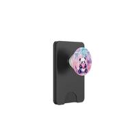 Joli nœud Rose poudré Motif Panda PopSockets PopWallet pour MagSafe