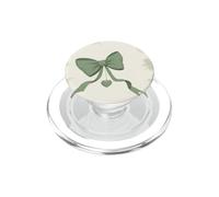 Joli nœud Vert avec Coquette côté Gauche en Forme de cœur PopSockets PopGrip pour MagSafe