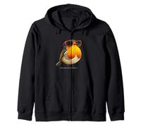 Joli Oiseau avec Lunettes pour Les Amateurs de Rouge-Gorge et de Plumes Sweat à Capuche