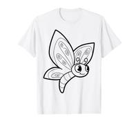 Joli Papillon à Peindre et à colorier pour Les Enfants T-Shirt Graphique avec Valeur