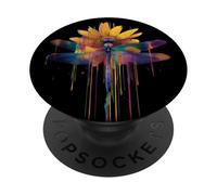 Joli Papillon Insecte Arc-en-Ciel Fleurs Rainbow Butterfly PopSockets PopGrip Adhésif