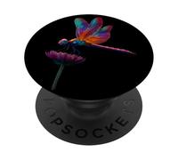 Joli Papillon Insecte Arc-en-Ciel Fleurs Rainbow Butterfly PopSockets PopGrip Adhésif