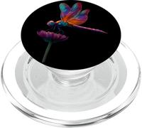 Joli Papillon Insecte Arc-en-Ciel Fleurs Rainbow Butterfly PopSockets PopGrip pour MagSafe
