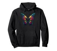 Joli Papillon Insecte Arc-en-Ciel Fleurs Rainbow Butterfly Sweat à Capuche