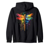 Joli Papillon Insecte Arc-en-Ciel Fleurs Rainbow Butterfly Sweat à Capuche