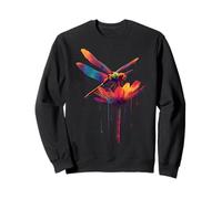 Joli Papillon Insecte Arc-en-Ciel Fleurs Rainbow Butterfly Sweatshirt