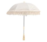 Joli Parapluie de Poussette de bébé en Dentelle, Style Bohème, Parapluie de Poussette D'extérieur, Pince à Angle Réglable sur Parasol Universel pour bébé, pour Chaise de