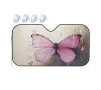 Joli pare-soleil papillon pour pare-brise de voiture, protection solaire et isolation, accessoires automobiles