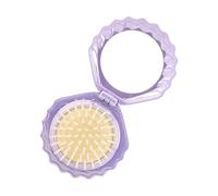 Joli peigne et brosse à cheveux en forme de coquillage - Design compact - Pour un usage quotidien - Peigne essentiel pour sac à dos et sac à main