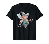 Joli Peintre de fées avec des Ailes de cœurs Magiques T-Shirt