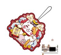 Joli pendentif désodorisant de voiture, comprimés d'aromathérapie à suspendre pour festival du printemps | Diffuseur de parfum de puces d'encens pour rétroviseur