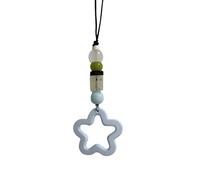 Joli pendentif en forme d'étoile à cinq branches - Pour téléphone portable - Porte-clés - Décoration à suspendre pour sac, portefeuille, téléphone, porte-clés, lanière pour clés, breloque de dessin