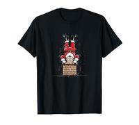 Joli Père Noël avec cheminée pour garçons et Filles T-Shirt