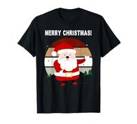 Joli Père Noël rétro Wishing You Merry Christmas T-Shirt