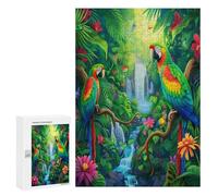 Joli Perroquet Puzzs 300 Pièces Qualité Supérieure ArtistiqueDivertissement pour Famil Vision 3D Assemblage Amusant Décoration Intérieure 300 PCS