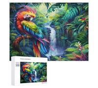 Joli Perroquet Puzzs 500 Pièces Vision 3D ArtistiqueDivertissement Créatif pour Famil Relaxation Artistique Qualité Supérieure Décoration 500 PCS