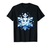 Joli Personnage d'anime d'hiver en colère Flocon de Neige T-Shirt
