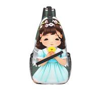 Joli petit ange. C'est un sac à bandoulière décontracté pour homme avec une grande capacité de stockage et une poche plaquée de chaque côté.