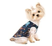 Joli petit bonhomme de neige dans la forêt - Vêtement pour chien mignon - T-shirt pour petits chiens - Fille et garçon - Pull pour animaux de compagnie - Vêtements pour chats - Convient pour les