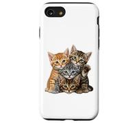 Joli Petit Chat Jouant à Construire Un Mur pour Les Amoureux des Chatons Coque pour iPhone SE (2020) / 7/8