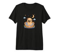 Joli Petit Chien dans Le Panier - Motif Animal Mignon T-Shirt Haut de Gamme
