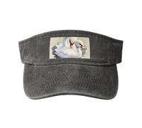 Joli petit cygne noir motif creux chapeau de soleil - Chapeau de soleil respirant à séchage rapide, Deep / Chiné, Taille unique