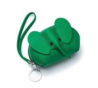 Joli petit éléphant Anime Cosplay Portefeuille PU avec fermeture éclair Style japonais Sac à dos pour rouge à lèvres Pendentif créatif Sac à dos, Vert, 1.0*1.0*1.0