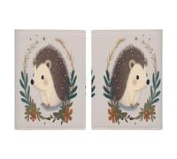 Joli petit hérisson protecteur de passeport fin pour passeport essentiel de voyage compact portefeuille léger pour voyage, style, 20,3 x 13,8 cm, Style :, 20.3x13.8cm