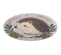Joli petit hérisson rond doux et absorbant - Antidérapant - Pour chambre à coucher, salon, décoration d'intérieur - 90 x 90 cm