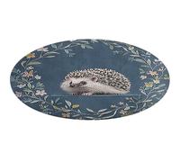 Joli petit hérisson rond doux et absorbant - Antidérapant - Pour chambre à coucher, salon, décoration d'intérieur - 60 x 60 cm