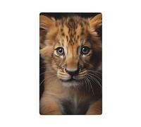 Joli petit lion à bascule simple plaque murale vierge couvercle d'interrupteur décoratif 1 gang pour cuisine salle de bain taille 11,4 x 7 cm