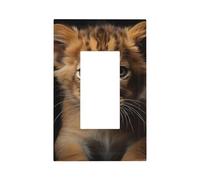 Joli petit lion - Plaque murale à bascule simple - Décoration pour la maison, la cuisine, la salle de bain