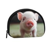 Joli petit porte-monnaie avec imprimé animal de compagnie pour un usage quotidien et des cadeaux, Noir , Taille unique, Pochette à monnaie