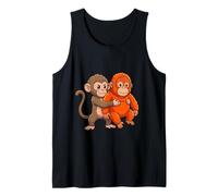 Joli Petit Singe Viral en équipe Qui s'embrasse Débardeur