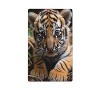 Joli petit tigre simple à bascule simple plaque murale vierge couvercle décoratif 1 gang pour cuisine salle de bain taille 11,4 x 7 cm