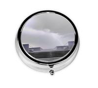 Joli pilulier - Design personnalisé unique, boîte à médicaments facile à transporter, 1 jour AM PM, petit distributeur de pilules portable pour un usage quotidien Architecture fauviste