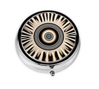 Joli pilulier - Design personnalisé unique, boîte à médicaments facile à transporter, pilulier 1 jour matin et soir, petit distributeur de pilules portable pour un usage quotidien